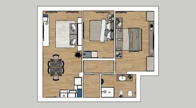 Planimetria di Jesolo Pineta Fronte Mare - Jl Blue Apartments C5