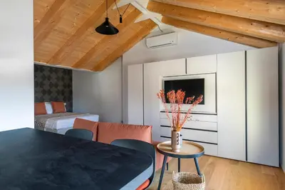 Letto o letti in una camera di Molino 6 by WelcHome