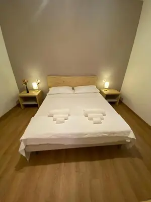 Letto o letti in una camera di Ca' Monsignor Vittore