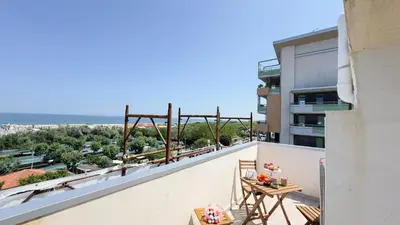 Balcone o terrazza di Rooftop Blu Infinito by Ca-Sa Check