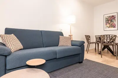 Area soggiorno di Modern Apartment in Villa with Garden - Easy Parking
