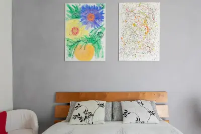 Letto o letti in una camera di Quiet Location with Private Garden