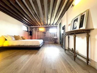 Letto o letti in una camera di Ca' Consorti ai Gesuiti - 2 bedrooms on the Lagoon stage