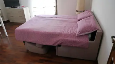 Letto o letti in una camera di Appartamenti via Calnova