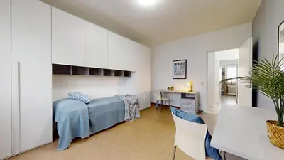 Letto o letti in una camera di Comoda and luminosa casa a Mestre - FREE PARK easy to venice
