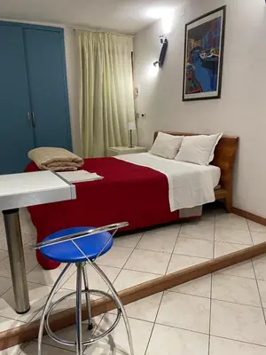 Letto o letti in una camera di Casa Biennale