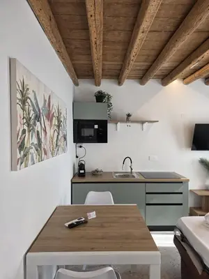 TV o dispositivi per l'intrattenimento presso Dimora Muneghette 181 ApartSuite House Chioggia