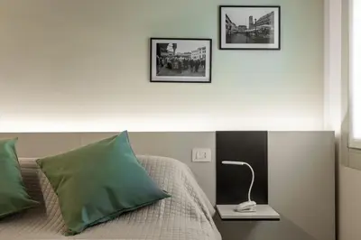 Letto o letti in una camera di La Piazza
