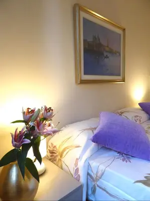 Letto o letti in una camera di Tranquillo e confortevole nella Venezia più autentica