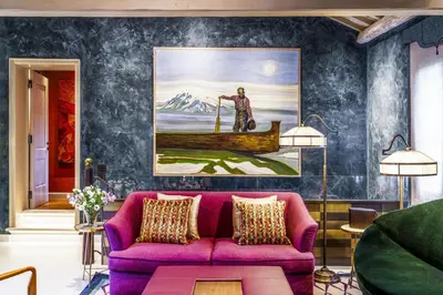 Area soggiorno di Dimora Orlando A breathtaking Venetian mansion with Private Courtyard!
