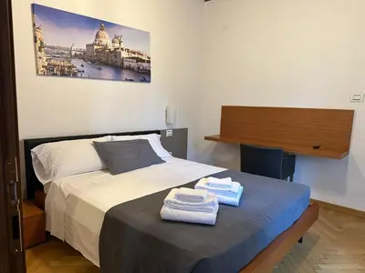 Letto o letti in una camera di Osteria Locanda Veneta