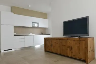 Cucina o angolo cottura di Attico 6 posti letto Zona Piazza Aurora 280m dal mare