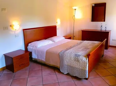 Letto o letti in una camera di Appartamento Silvia