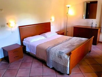 Letto o letti in una camera di Appartamento Silvia