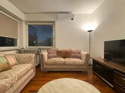 Area soggiorno di Silenzio Apartment - 10 minutes walk to center - Free parking