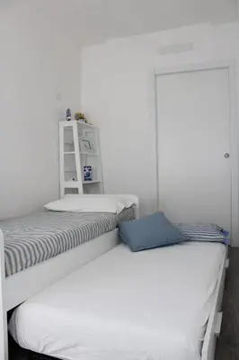Letto o letti in una camera di Second-floor apartment in Chioggia's main square