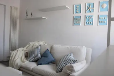 Area soggiorno di Second-floor apartment in Chioggia's main square