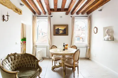 Area soggiorno di MICHELLE IN VENICE Charming Houses