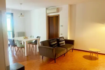 Area soggiorno di Selene Apartment 20 minutes by train from Venice