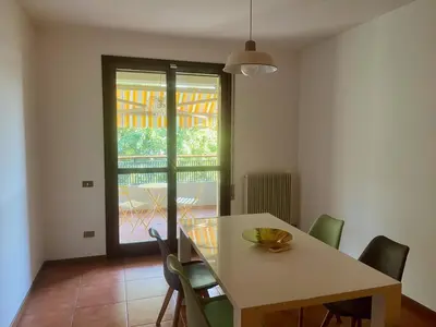 Area soggiorno di Selene Apartment 20 minutes by train from Venice