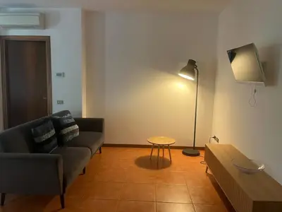 Area soggiorno di Selene Apartment 20 minutes by train from Venice