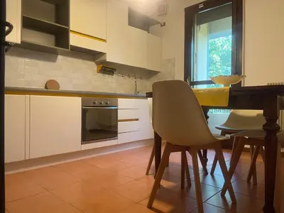 Cucina o angolo cottura di Selene Apartment 20 minutes by train from Venice