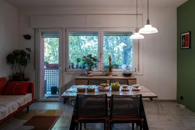 Area soggiorno di 威尼斯民宿Venezia Stay 东北阿姨的小屋