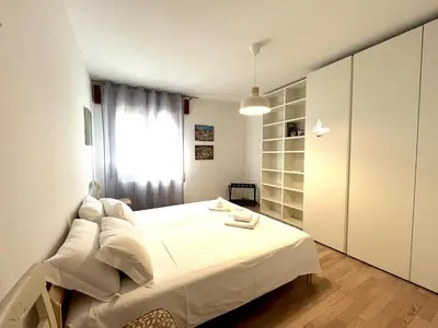 Letto o letti in una camera di Padova Green Stay