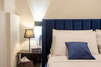 Letto o letti in una camera di Casa Bauta