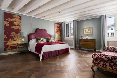 Letto o letti in una camera di Palazzo Loredan Grand Canal
