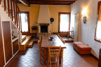 Area soggiorno di Arquà Secret Chalet