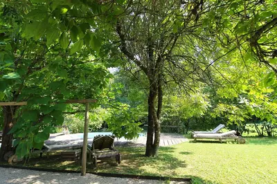 Giardino di Chalet Fagarè, Pool, Sauna, Prosecco Hills
