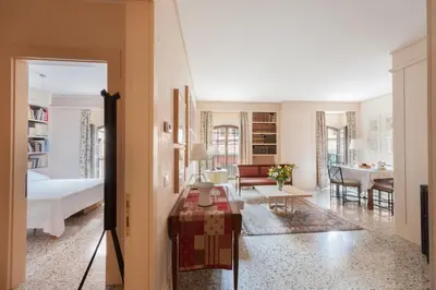 Letto o letti in una camera di Ca' delle Stampe, your oasis of tranquility in Venice
