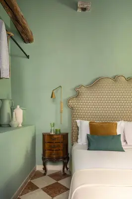Letto o letti in una camera di Hotel Riva