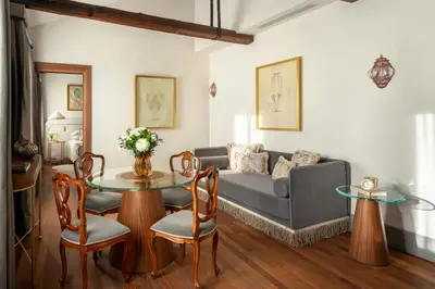 Area soggiorno di Gabrielli Luxury Apartments Venezia - Starhotels Collezione