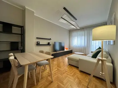 Area soggiorno di NEW modern Flat in the Heart of Treviso
