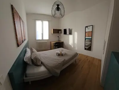 Letto o letti in una camera di casa bonardi stanze a padova