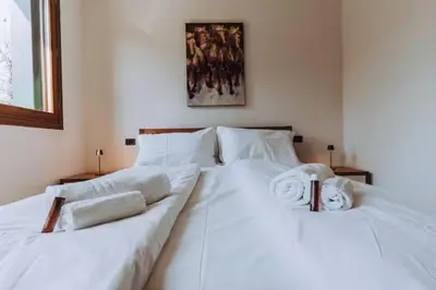 Letto o letti in una camera di Prosecco Hills Escape Relax tra le colline Unesco