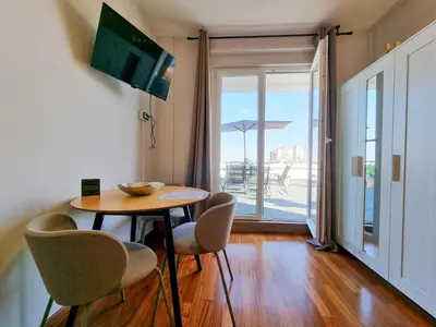 TV o dispositivi per l'intrattenimento presso Appartamento Sky Terrace