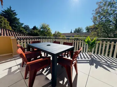 Balcone o terrazza di Modern penthouse in Treviso with terrace and garage