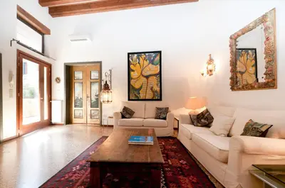 Area soggiorno di Luxury house canal view, terrace