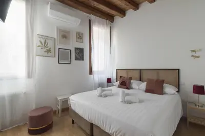 Letto o letti in una camera di Ca' Del Campo Venice