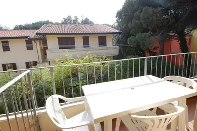 Balcone o terrazza di Cozy apartment in Rosolina Mare