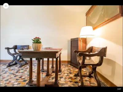 Area soggiorno di Palazzo Mantua Benavides Suites & Apartments