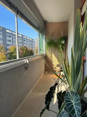 Balcone o terrazza di Modern apartment, terrace, AC and WiFi