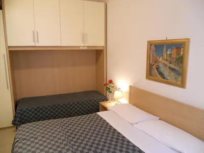Letto o letti in una camera di Corte Lucatella