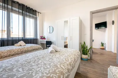 Letto o letti in una camera di 10 minutes to Venice, for 7, new & fully equipped
