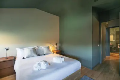 Letto o letti in una camera di Casa Anita sui tetti