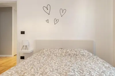 Letto o letti in una camera di Sparkling nest