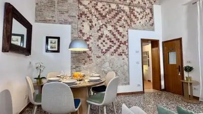 Area soggiorno di Residence Mozart -300m from Rialto's Bridge